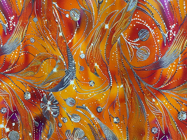 Stone diamond/ outline gold 、silver foil