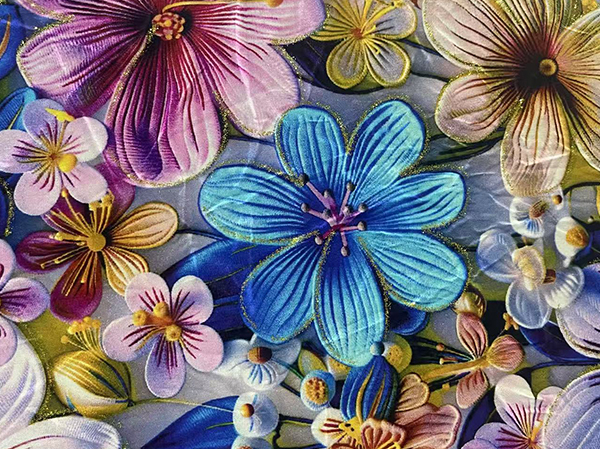 Stone diamond/ outline gold 、silver foil